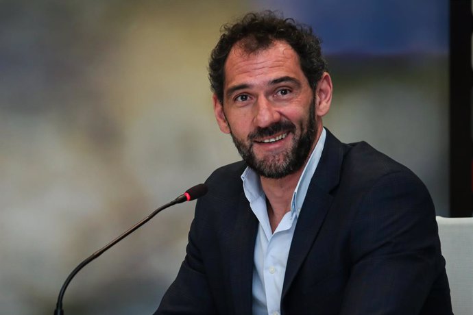 Archivo - Jorge Garbajosa attends his press conference after being elected as the new President of FIBA Europe, at FEB Museum, on May 22, 2023, in Alcobendas, Madrid, Spain.