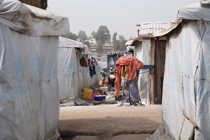 Archivo - Campo de desplazados en la provincia de Ituri, República Democrática del Congo (RDC)
