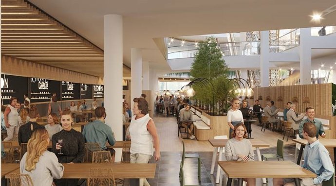 Simulación de la zona de ocio que se construirá en Vallsur.