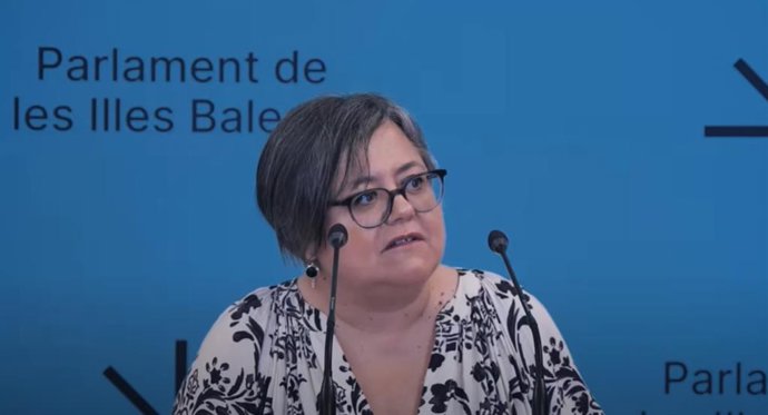 Archivo - La diputada de Unidas Podemos en el Parlament, Cristina Gómez.