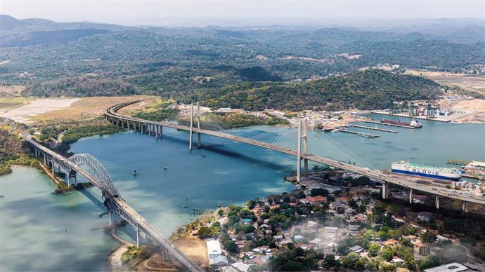 Representanción gráfica del Cuarto Puente sobre el Canal de Panamá