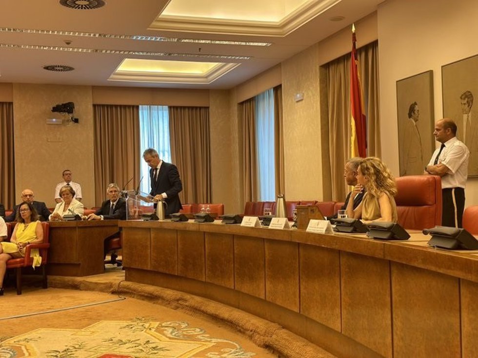 Tomás Caballero, en su discurso en el acto de homenaje a las víctimas del terrorismo