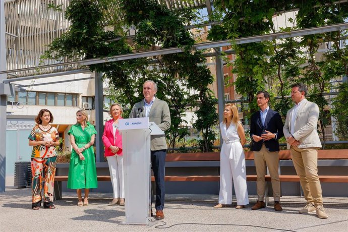 El presidente del PP Aragón, Jorge Azcón.