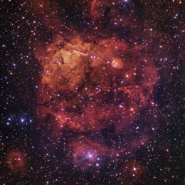 This spectacular picture of the Sh2-284 nebula has been captured in great detail by the VLT Survey Telescope at ESOs Paranal Observatory.
