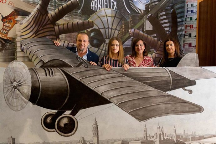 Fernando Cayo,  Carla Nieto, Sara Fernández y  Rosa García.