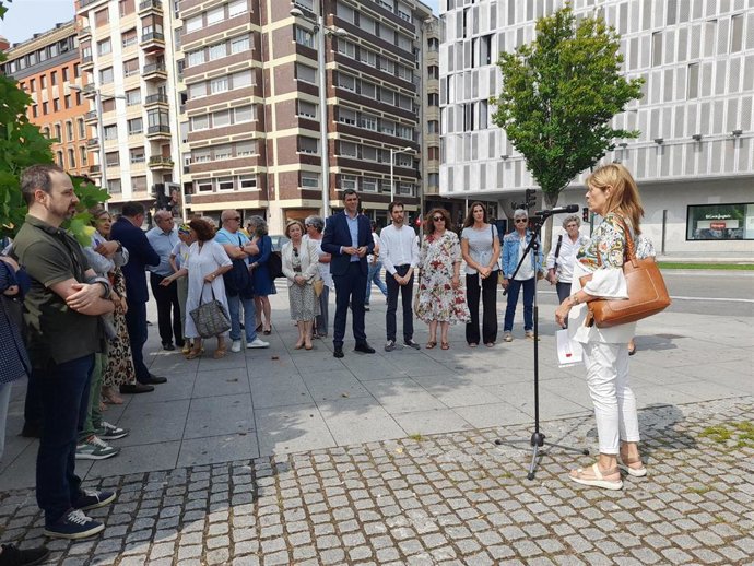 Imagen del acto de Anvite celebrado en Pamplona con motivo del Día de las Víctimas del Terrorismo