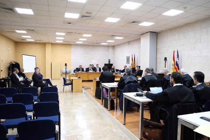 Vista general del juicio contra los investigadores del caso Cursach. 