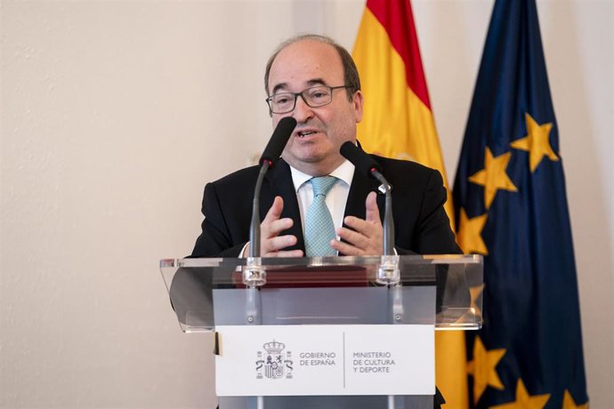 El ministro de Cultura y Deporte, Miquel Iceta