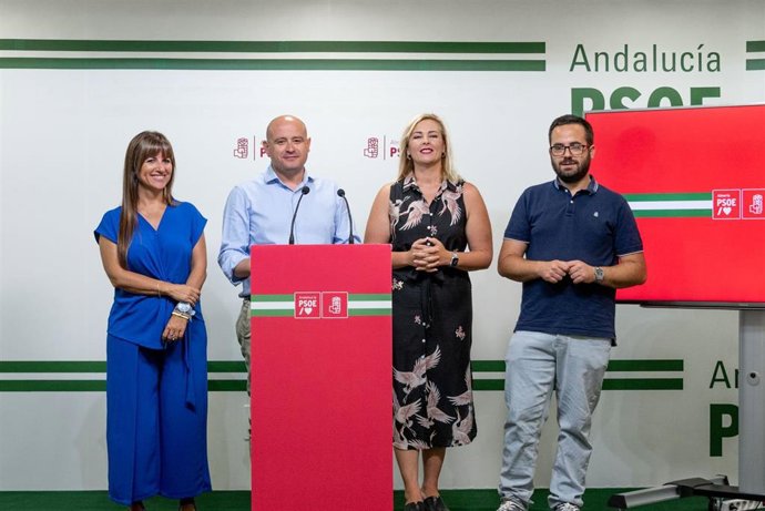 Inés Plaza, Antonio Martínez, Teresa Piqueras y Juan Francisco Garrido (PSOE)