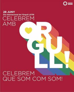 Cartell de la Diputació de Barcelona reivindica l'Orgull LGTBI 