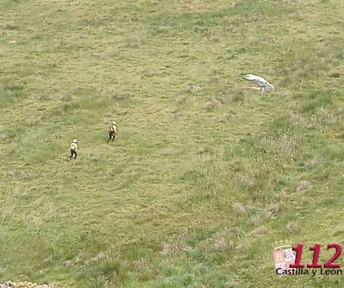 Parapentista herida en La Lastra.