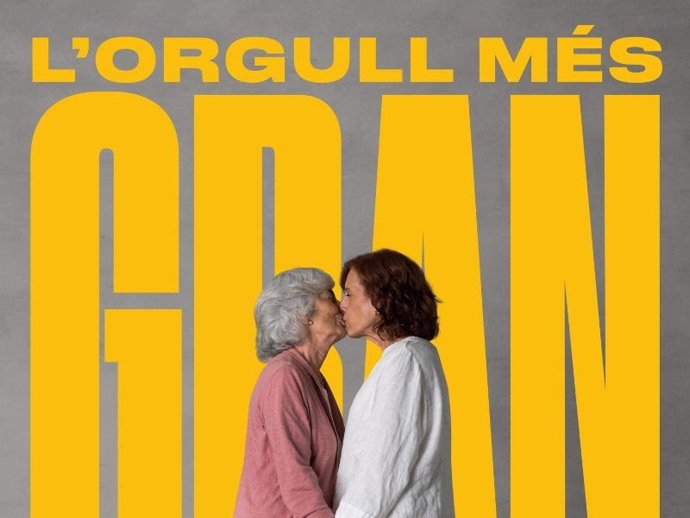 Imagen de la campaña 'El Orgullo más grande' que reivindica los derechos de las personas mayores que pertenecen al colectivo Lgtbi+