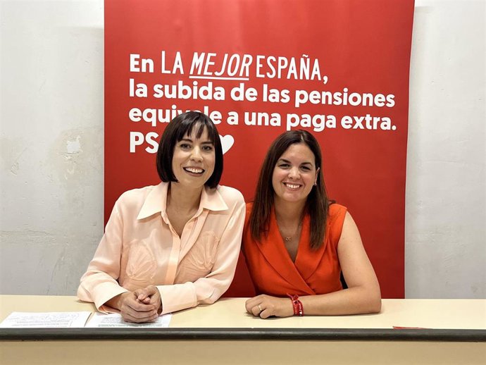 La ministra de Ciencia e Innovación y cabeza de lista del PSOE por Valncia, Diana Morant, en un encuentro con personas mayores este martes en Valncia