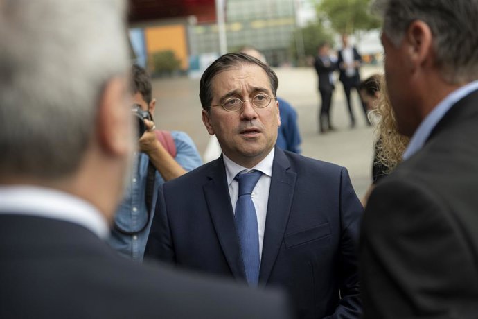 El ministre de de Afers exteriors, Unió Europea i Cooperació, José Manuel Albares, en els 36 Premis Pimes de Pimec.
