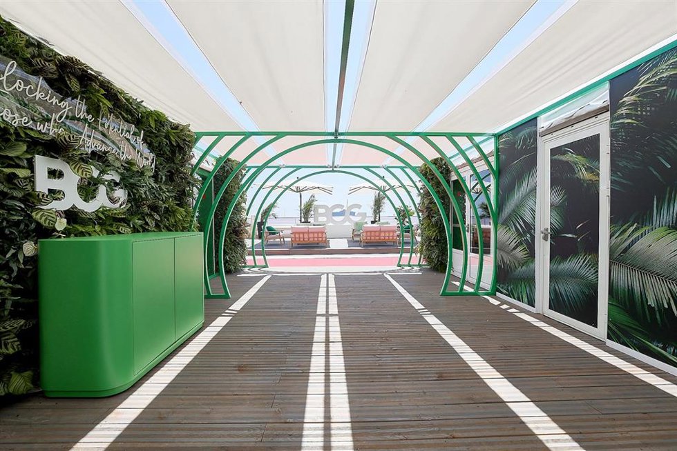 Stand de BCG en el Festival Internacional de Creatividad Cannes Lions