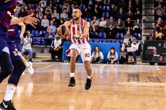 Archivo - Nigel Williams-Goss durante su anterior etapa en el Olympiacos griego