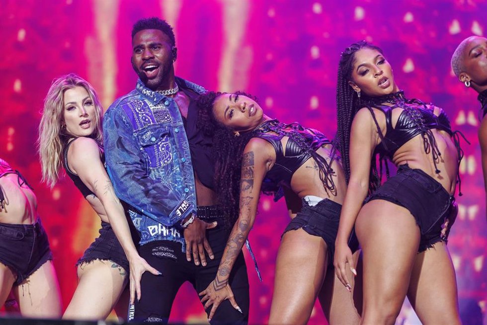 Archivo - El cantante Jason Derulo en uno de sus conciertos.