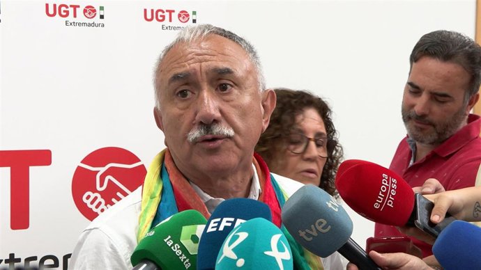 Pepe Álvarez, en Mérida.