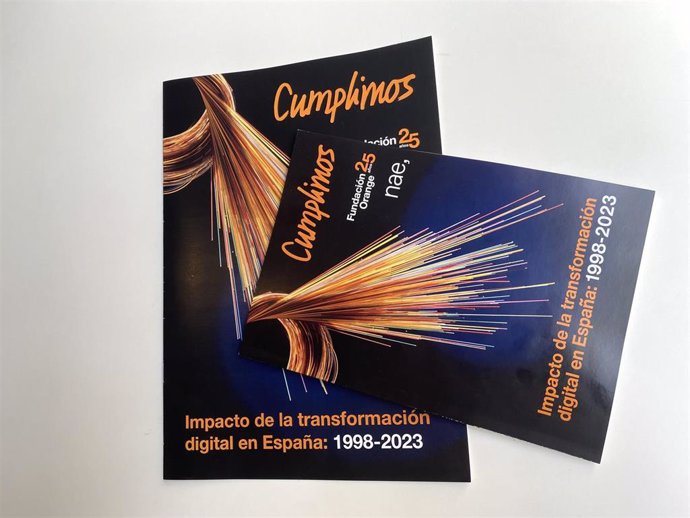 Archivo - Informe 'Impacto de la transformación digital en España: 1998-2023' elaborado por la consultora Nae para Orange con motivo del 25 aniversario de la Fundación Orange en España