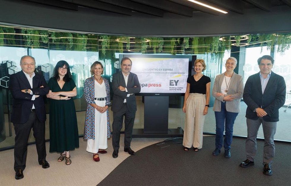 Expertos participan en un encuentro informativo de EY sobre Consejos de Administración y Sostenibilidad: oportunidades y desafíos.