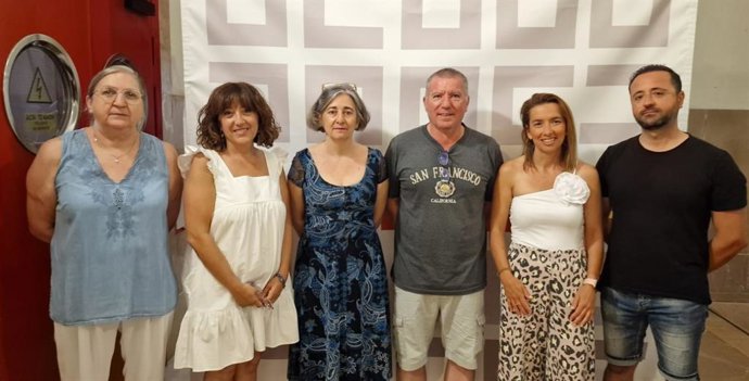 La nueva secretaria de la Unión Insular de CCOO en Mallorca, Yolanda Calvo con otros miembros de la Unió.