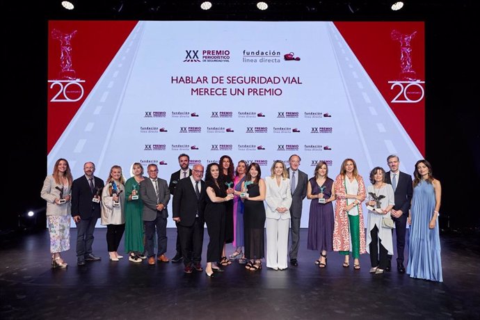 Ganadores del XX Premio Periodístico de Seguridad Vial de Fundación Línea Directa