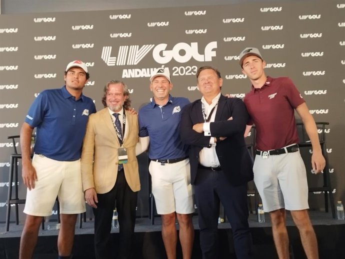 Presentación del LIV Golf Andalucía en Valderrama, en San Roque.