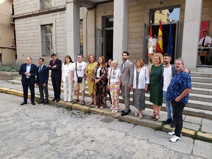 Barcones en el acto celebrado en Segovia con motivo del Día LGTBIQ+.