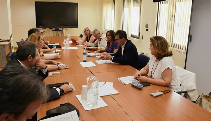 Reunión entre la consejera de Salud y Consumo, Catalina García, el Consejo Andaluz de Colegios de Médicos y sociedades científicas