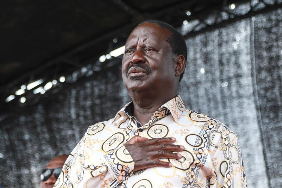 Archivo - El líder opositor de Kenia, Raila Odinga