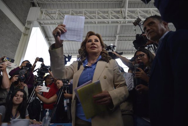 La candidata a la Presidencia de Guatemala, Sandra Torres.