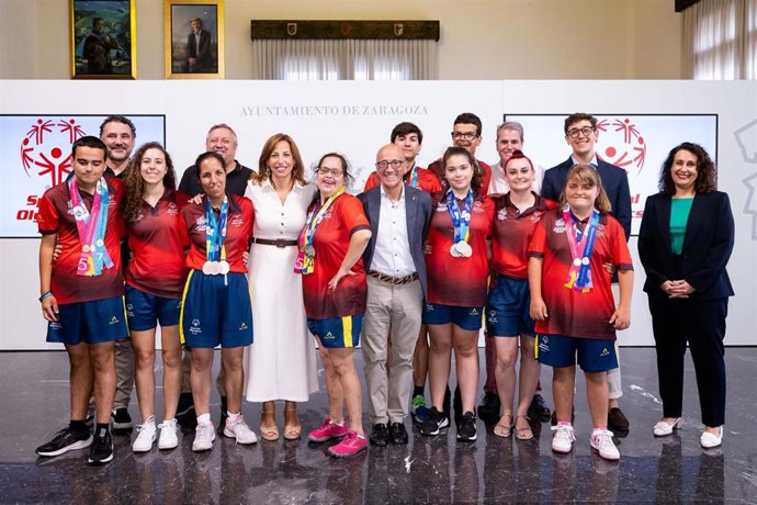 El Ayuntamiento de Zaragoza felicita a Special Olympics Aragón por sus 13 medallas en los Juegos Mundiales de Berlín