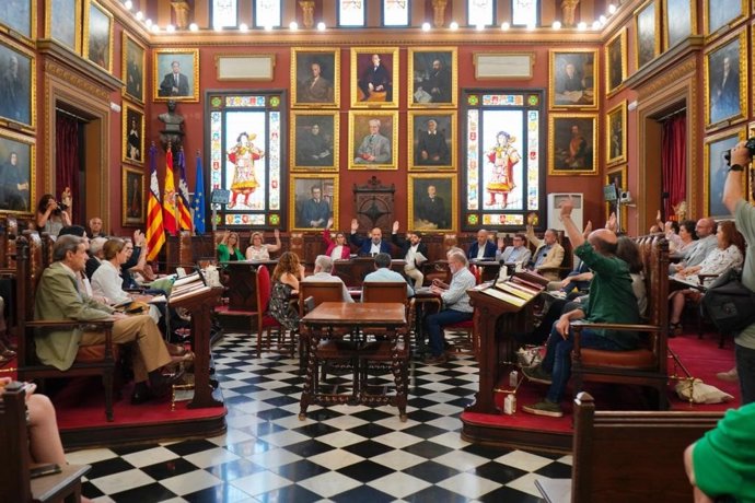 Pleno del Ayuntamiento de Palma.