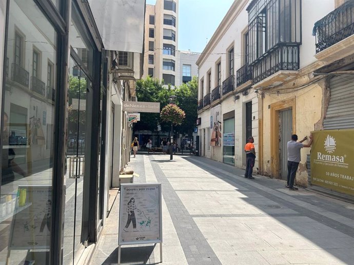 Una de las calles del centro de Almería.