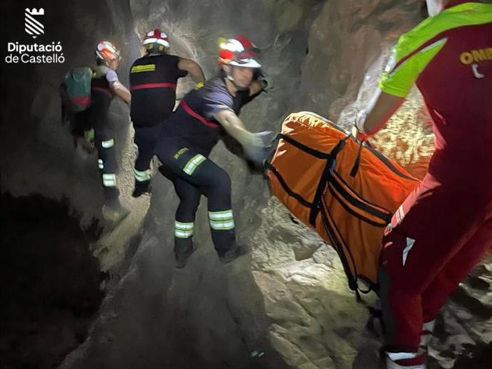 Rescate de una mujer herida