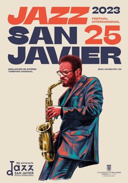 Archivo - Cartel de la vigésimo quinta edición del Festival de Jazz de San Javier