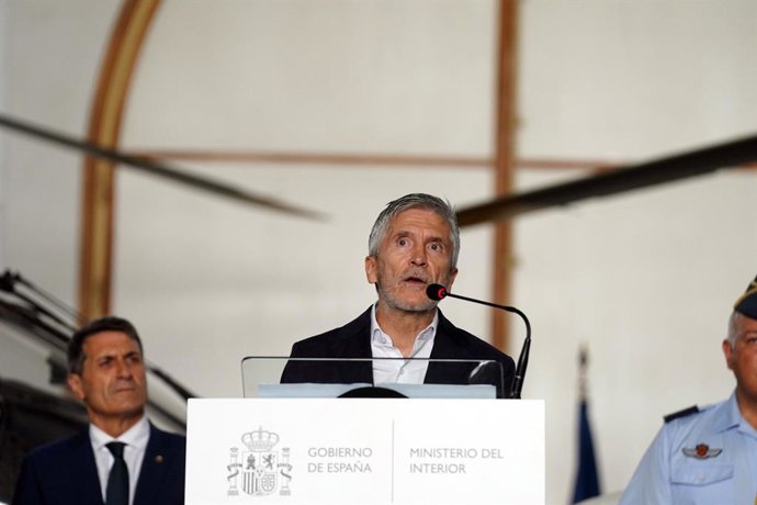 El ministro de Interior, Fernando García-Marlaska, durante la presentación de la Operación Verano 2023.