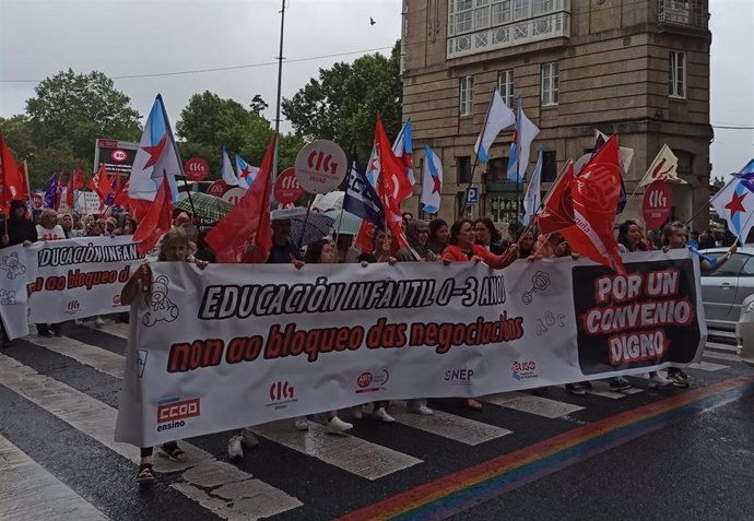 Protesta de trabajadores de escuelas infantiles privadas