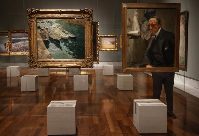 Galería de la exposición 'Colección Masaveu. Sorolla', en el Museo de Bellas Artes de Valncia, a 29 de junio de 2023, en Valencia, Comunidad Valenciana (España).
