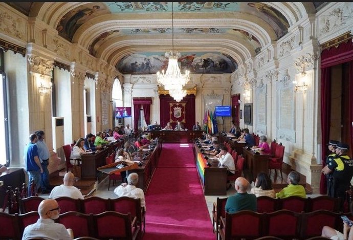 Pleno extraordinario del Ayuntamiento de Málaga