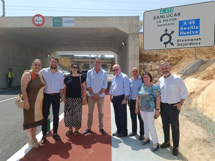 Visita a la ampliación del paso inferior de Sanlúcar