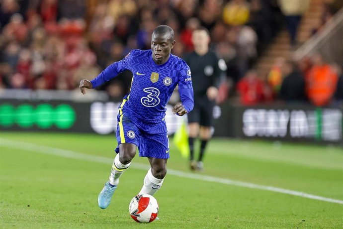 Archivo - El centrocampista francés N'Golo Kanté, con el Chelsea.