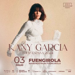 Cartel de Kany García en Marenostrum Fuengirola