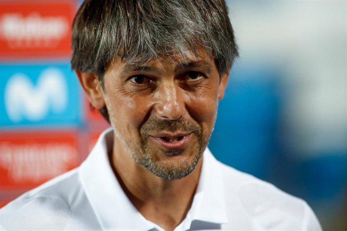 Archivo - David Aznar, durante un partido del Real Madrid Femenino.