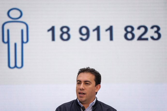 Bogotá. Junio 28 del 2023. El registrador nacional, Alexander Vega Rocha, se pronunciará sobre el inicio de la inscripción de candidatos y el desarrollo de las elecciones territoriales 2023. (Colprensa - Mariano Vimos)