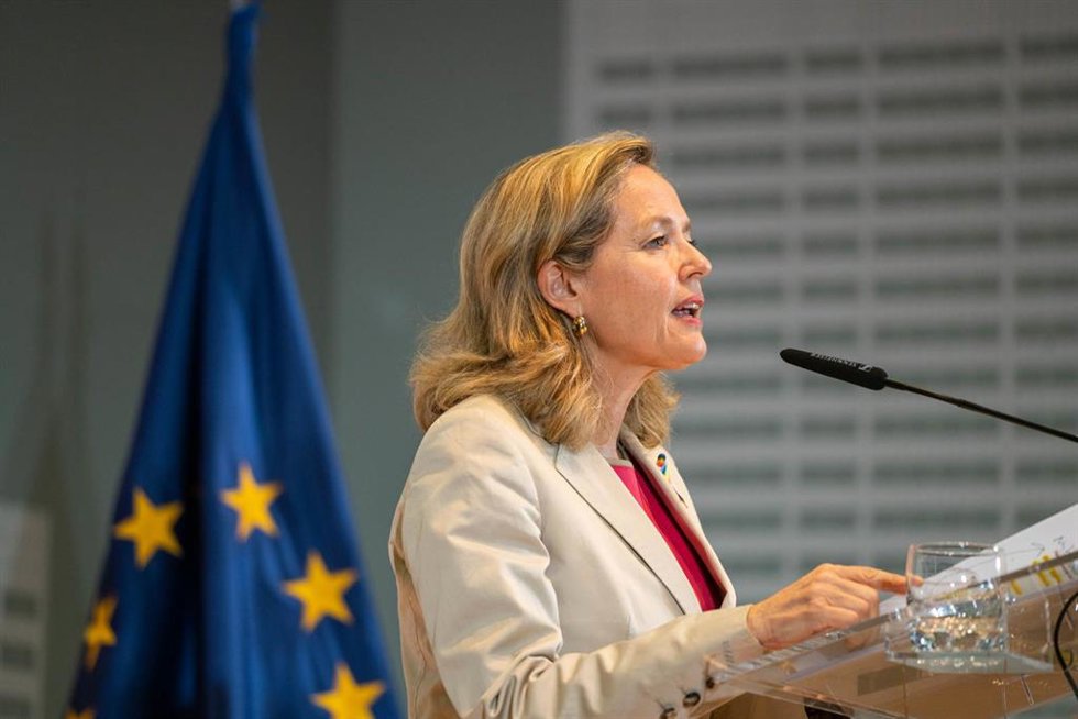 La vicepresidenta primera y ministra de Asuntos Económicos y Transformación Digital, Nadia Calviño. 