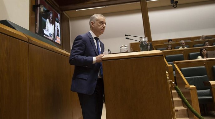El lehendakari, Iñigo Urkullu, en el pleno de control