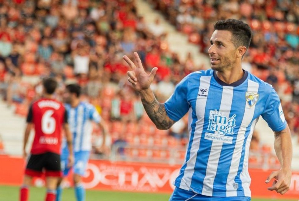 Archivo - Rubén Castro se estrena como goleador del Málaga.