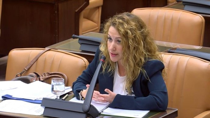 Archivo -  Sara Carreño en su etapa de diputada de Podemos 