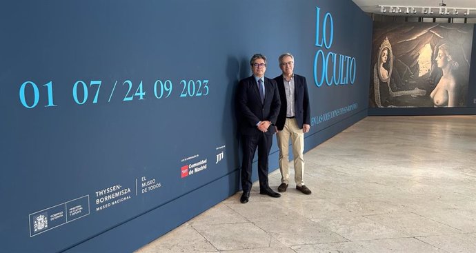 El viceconsejero de Cultura y Turismo, Daniel Martínez participa en la inauguración de 'Lo Oculto', la nueva exposición del Thyssen.